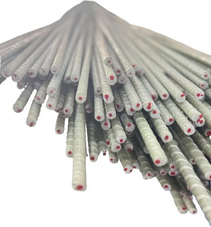 GFRP (glass fibre reinforced polymer) rebar called NuBar